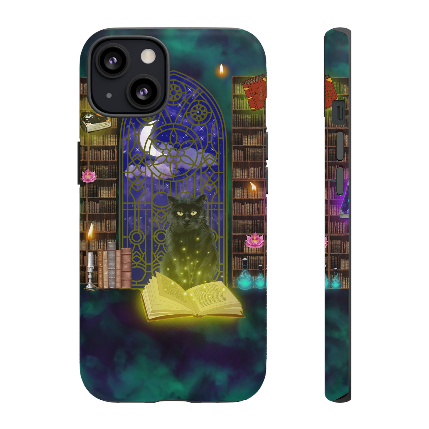 Mystic Cat Protective Phone Case, Samsung, iPhone, Pixel, all sizes