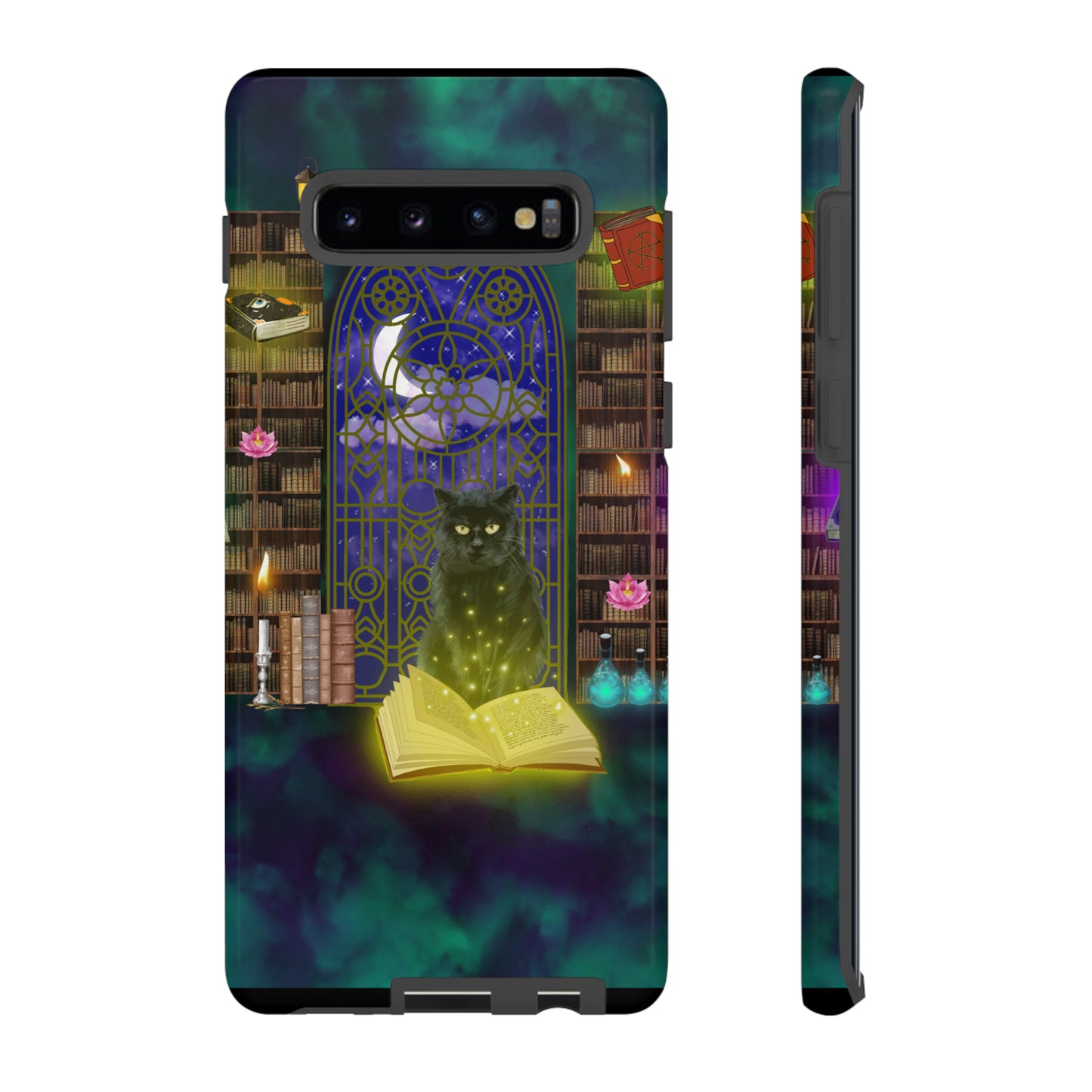 Mystic Cat Protective Phone Case, Samsung, iPhone, Pixel, all sizes