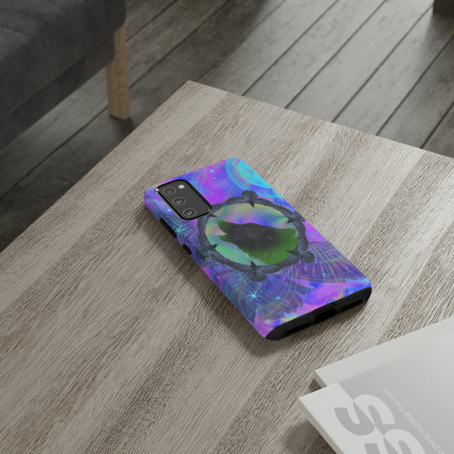 Mystic Wolf Protective Phone Case, Samsung, iPhone, Pixel, all sizes