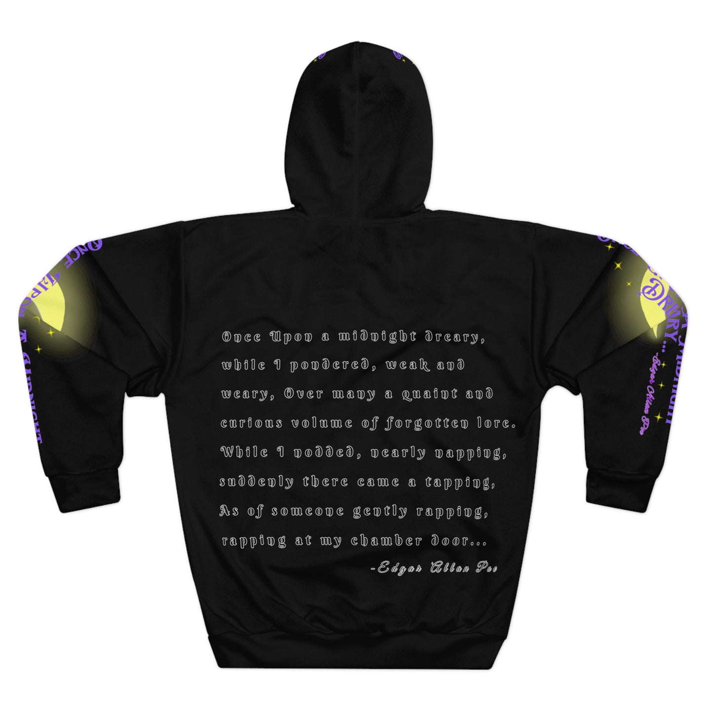 "Once upon A Midnight Dreary " Edgar Allan Poe Halloween Pullover Hoodie