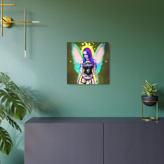Kawai Anime Art, Metal Wall Art, Unique Gifts, Original Art