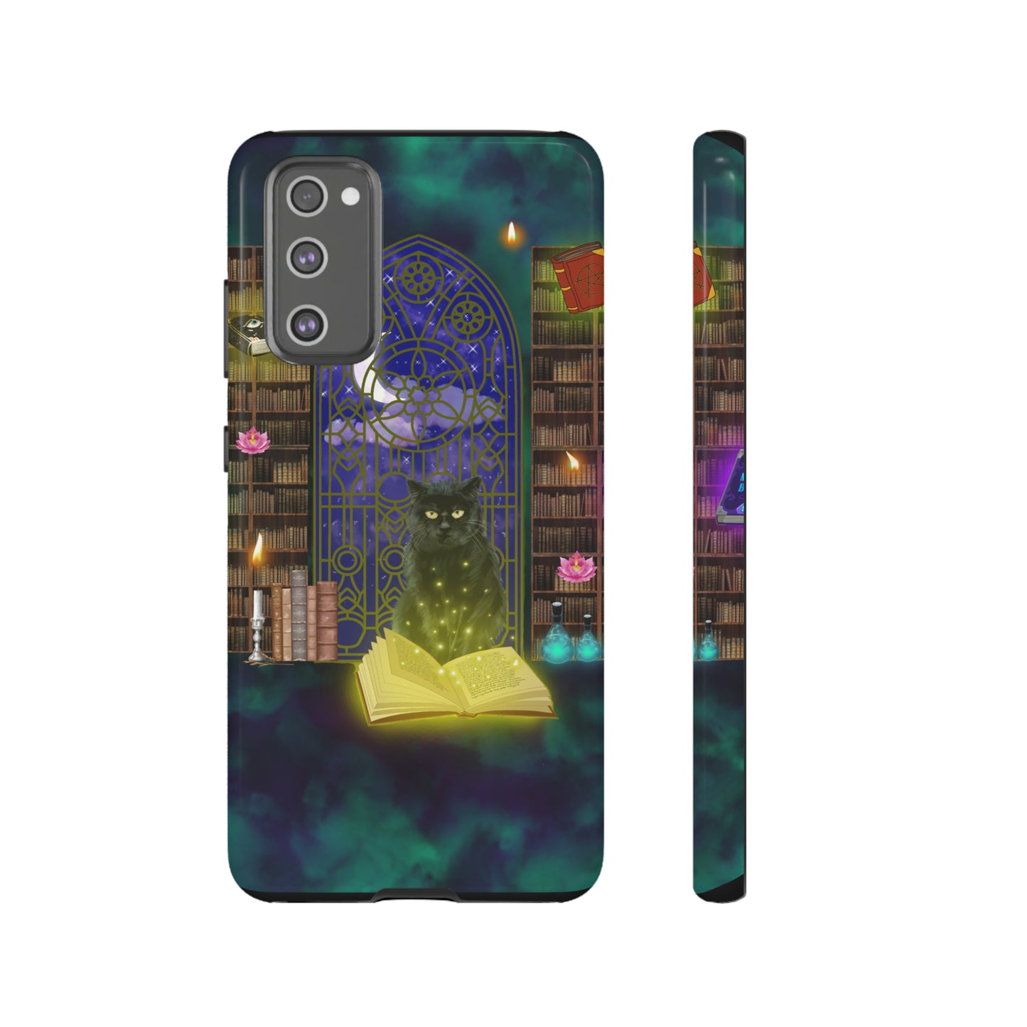 Mystic Cat Protective Phone Case, Samsung, iPhone, Pixel, all sizes