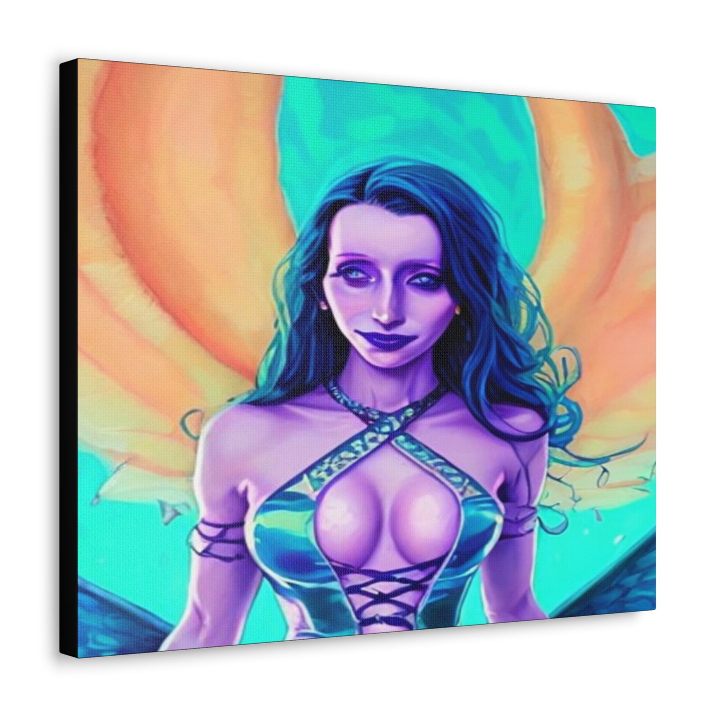 Circe, Greek Goddess Of The Sea, Canvas Art, Fantasy Art, Unique Gift, Original Art