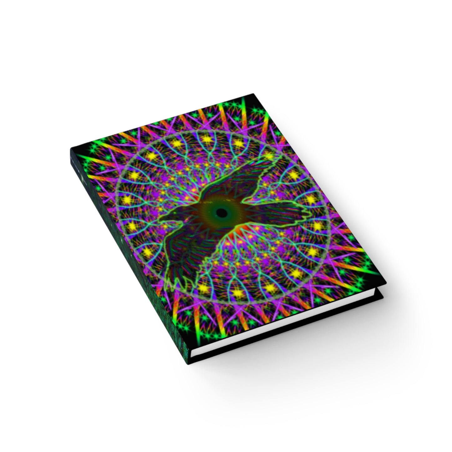 Raven Magick Mandala Hardcover Journal - Ruled Line