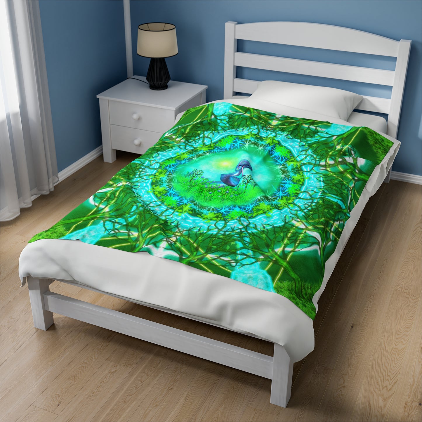 Snake Medicine Mandala Velveteen Plush Blanket