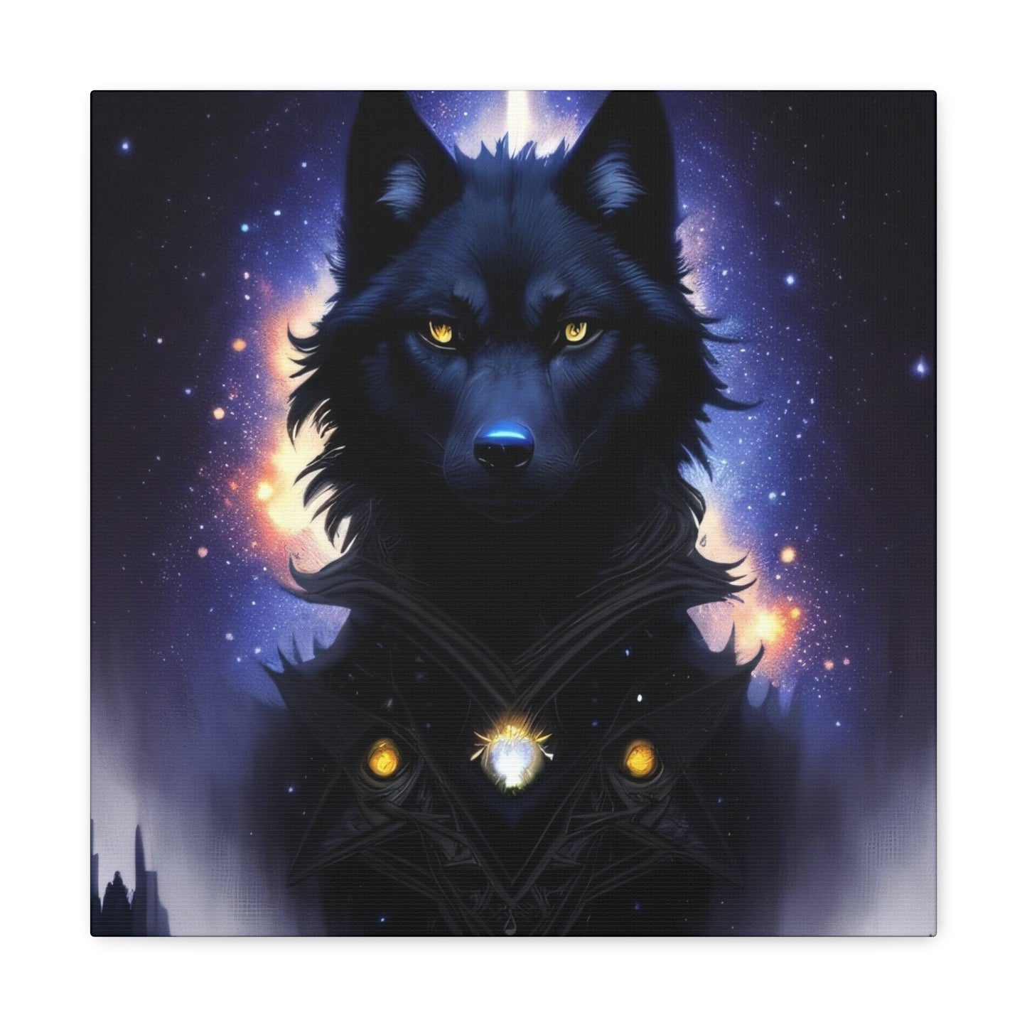 Wolf Spirit Guide, Canvas Art, Canvas Print, Wall Decor, Original Art, Unique Gifts