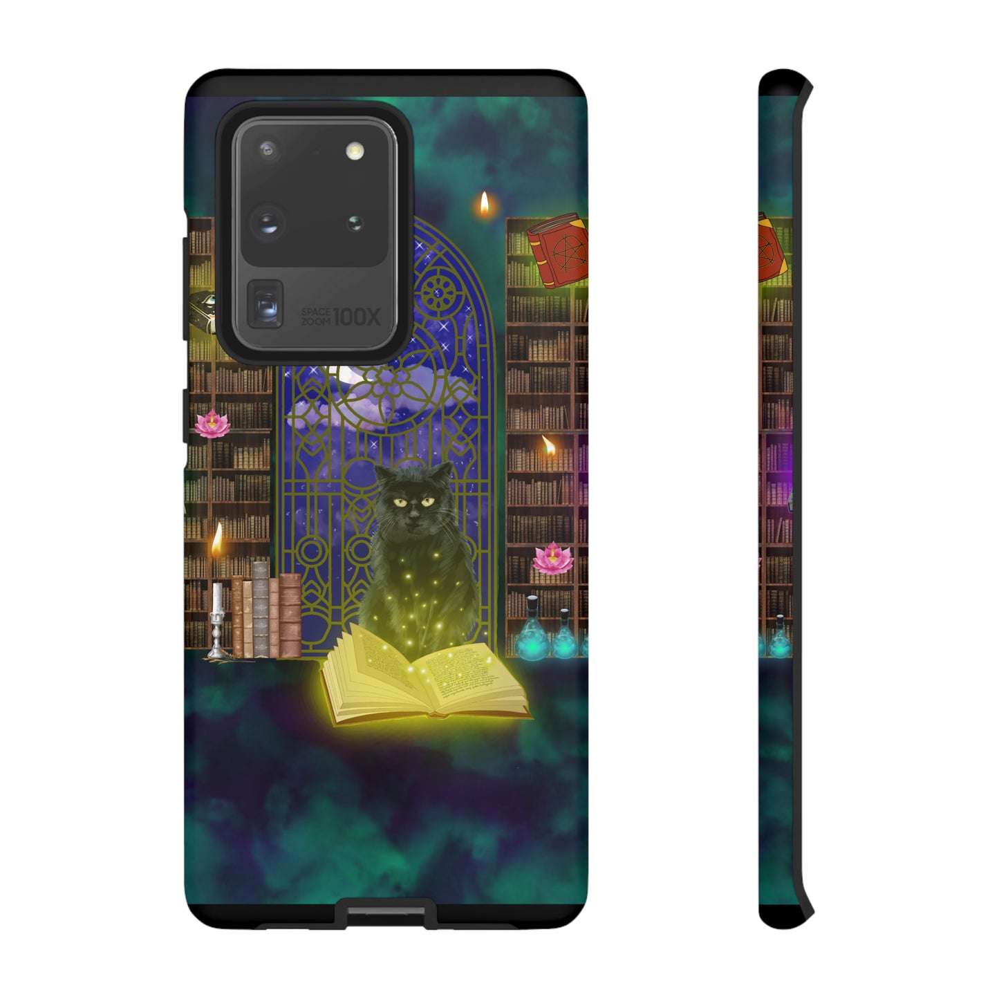 Mystic Cat Protective Phone Case, Samsung, iPhone, Pixel, all sizes