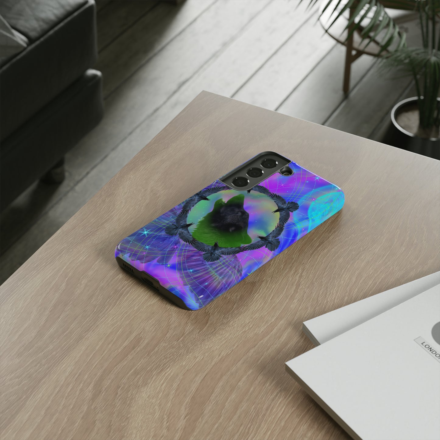 Mystic Wolf Protective Phone Case, Samsung, iPhone, Pixel, all sizes