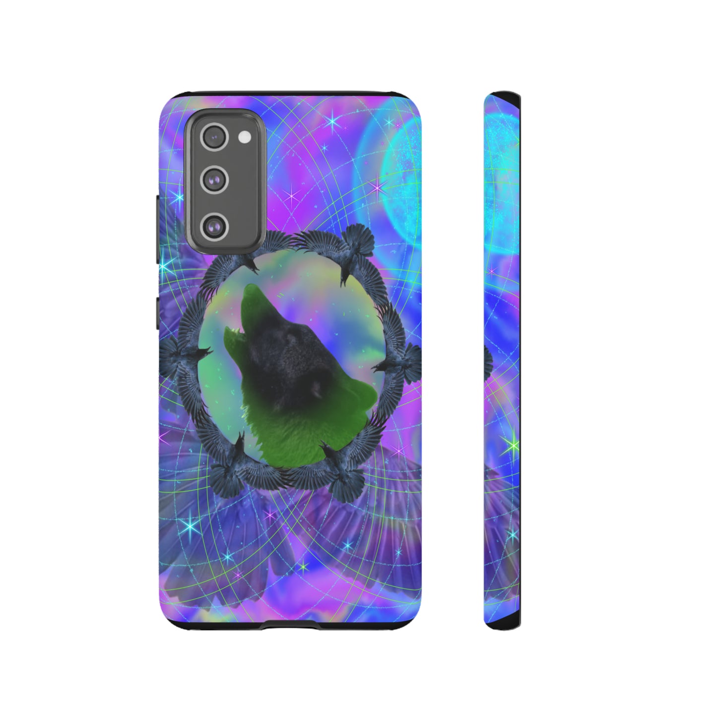 Mystic Wolf Protective Phone Case, Samsung, iPhone, Pixel, all sizes