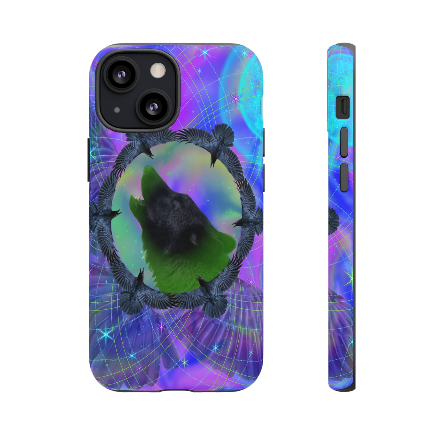 Mystic Wolf Protective Phone Case, Samsung, iPhone, Pixel, all sizes