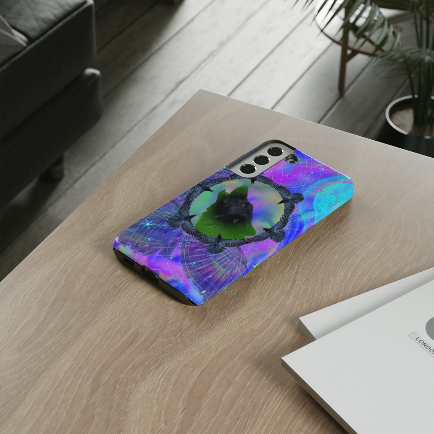 Mystic Wolf Protective Phone Case, Samsung, iPhone, Pixel, all sizes