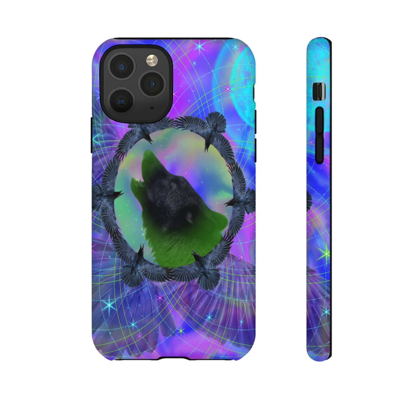 Mystic Wolf Protective Phone Case, Samsung, iPhone, Pixel, all sizes
