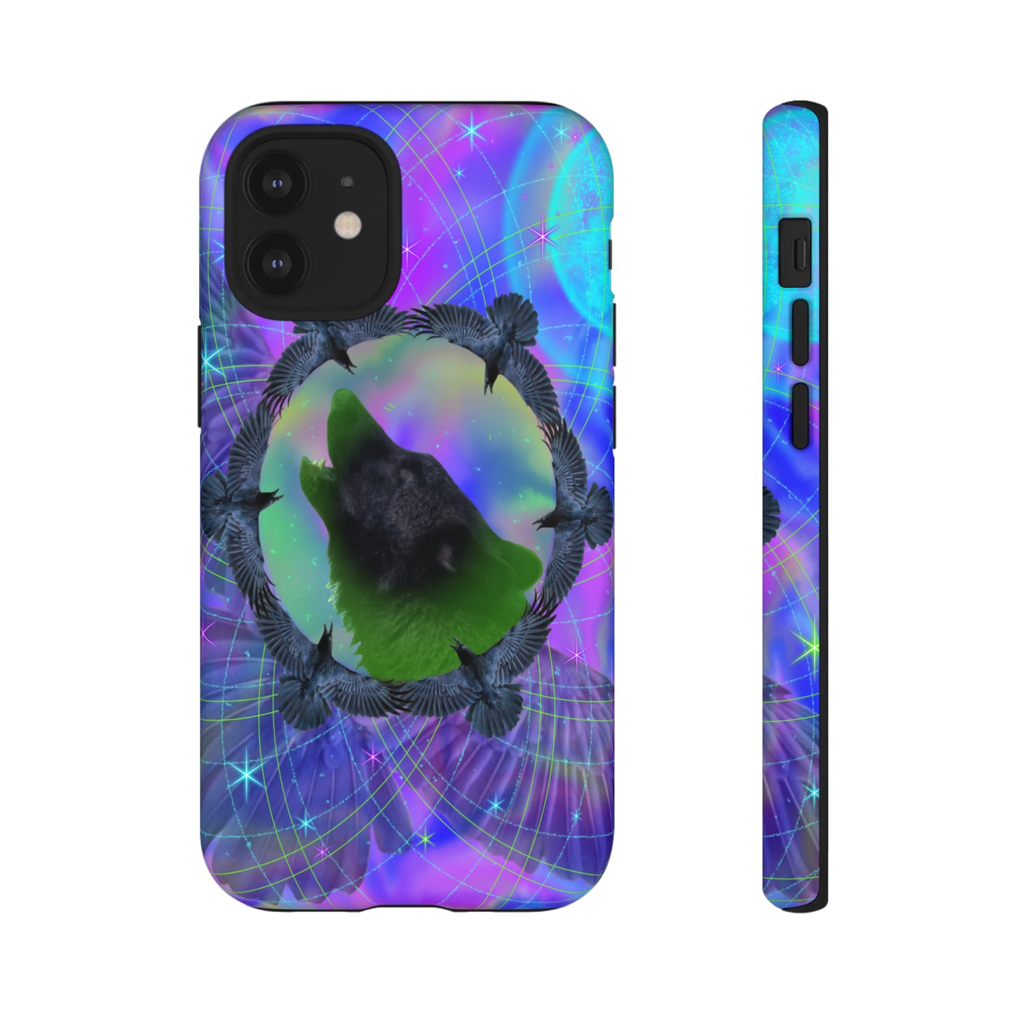 Mystic Wolf Protective Phone Case, Samsung, iPhone, Pixel, all sizes