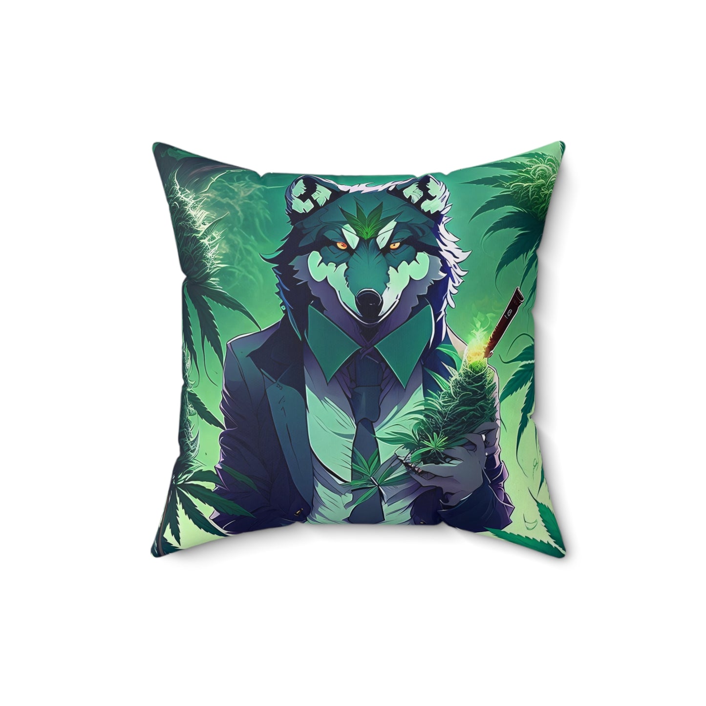 Wolf Of The Most High, Spun Polyester Square Pillow