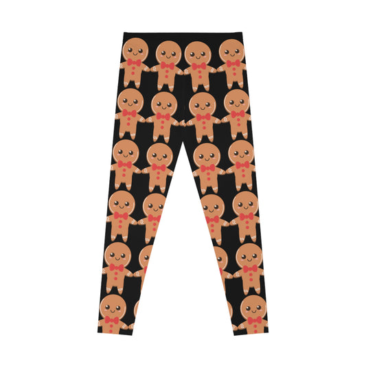 Gingerbread Man Christmas Stretchy Leggings