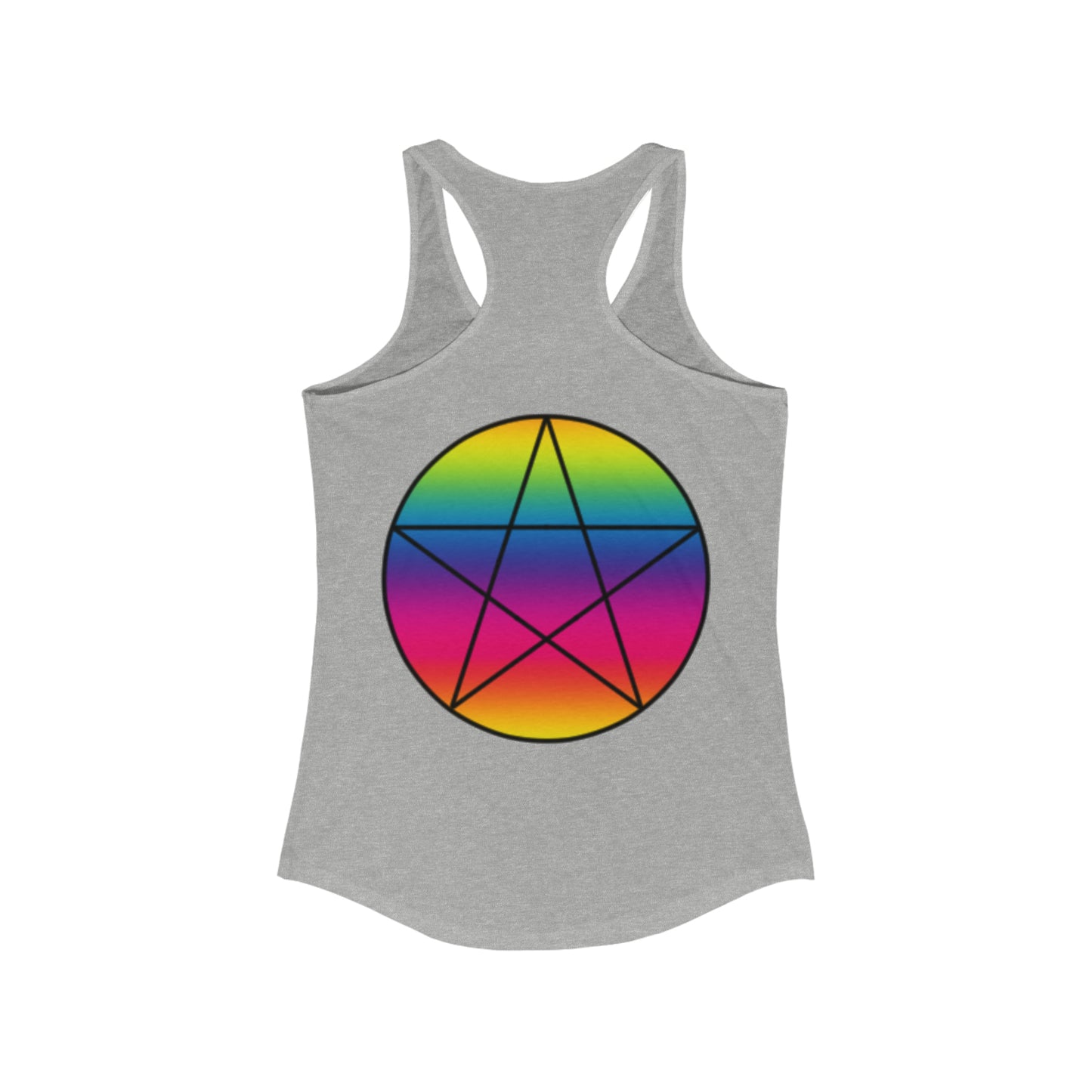 PRIDE Pentagram Women's Ideal Racerback Tank