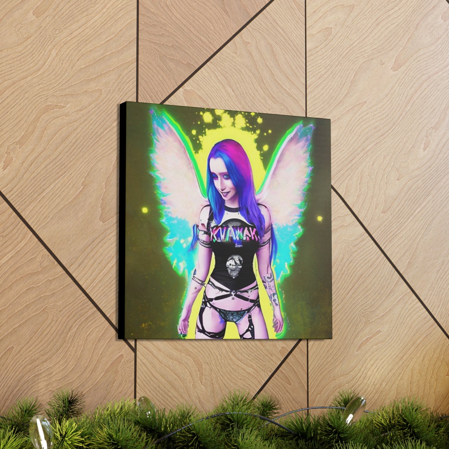 Kawai Anime Art, Canvas Print, Wall Art Original Art, Unique Gifts