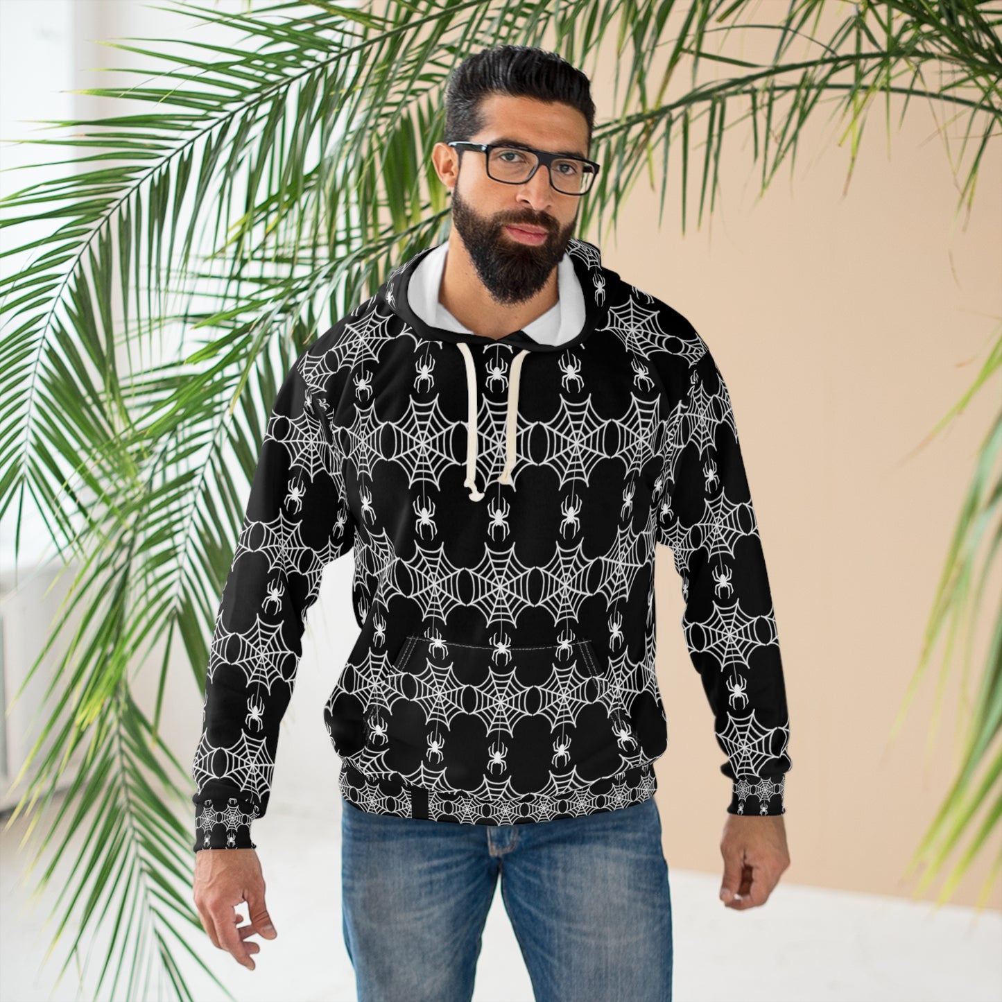 Spider webs Halloween Pullover Hoodie