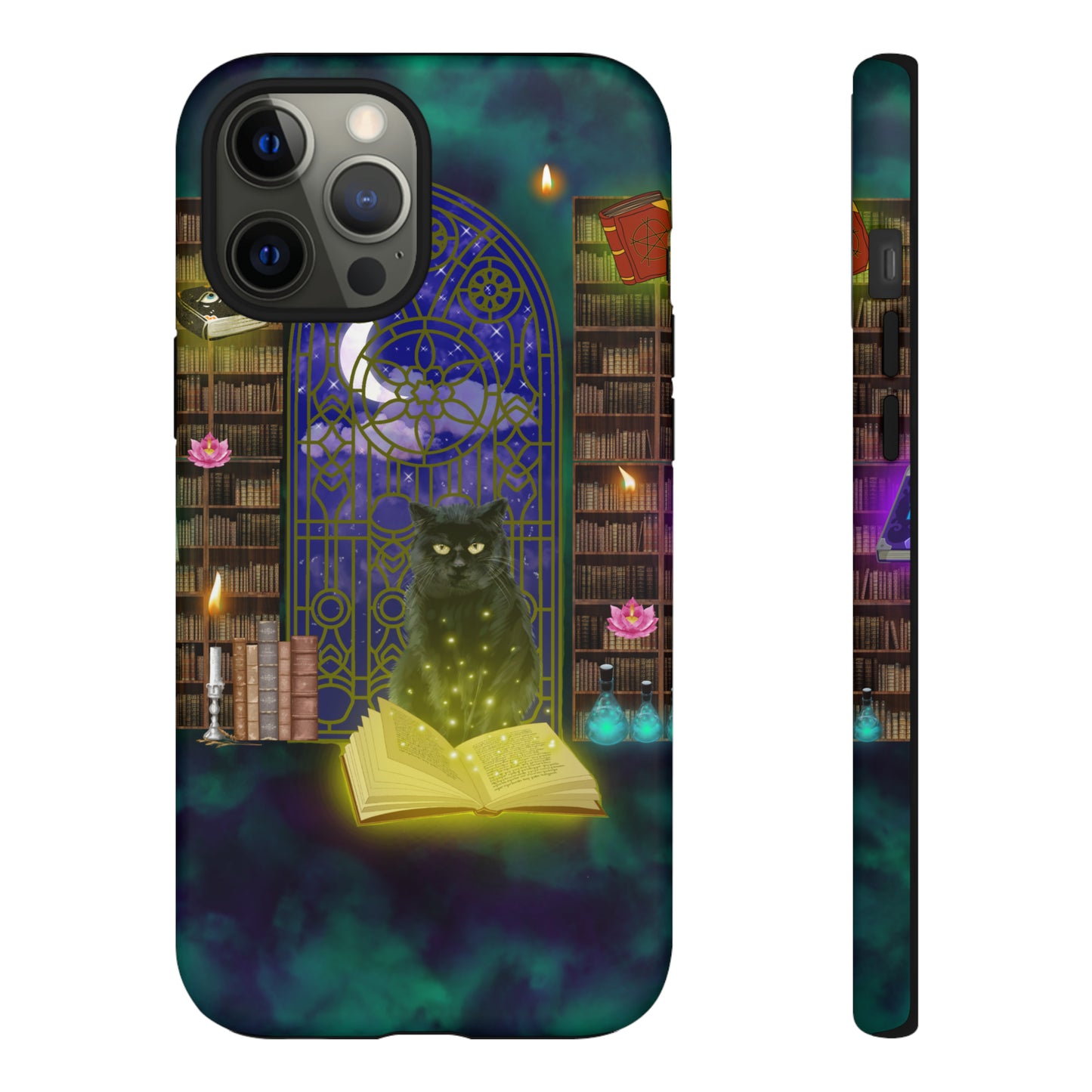 Mystic Cat Protective Phone Case, Samsung, iPhone, Pixel, all sizes