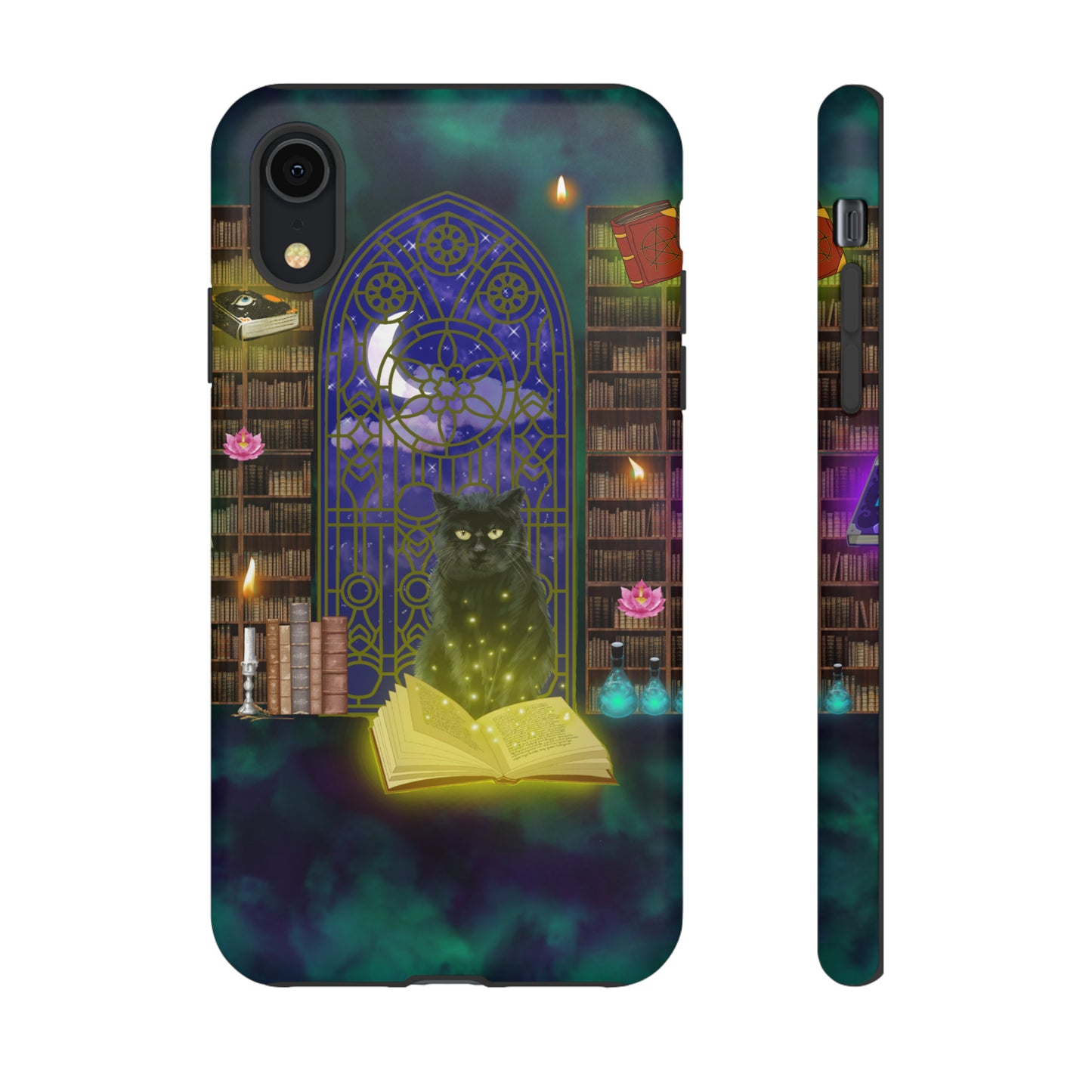 Mystic Cat Protective Phone Case, Samsung, iPhone, Pixel, all sizes
