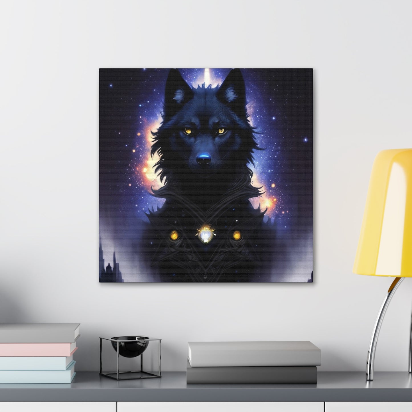 Wolf Spirit Guide, Canvas Art, Canvas Print, Wall Decor, Original Art, Unique Gifts