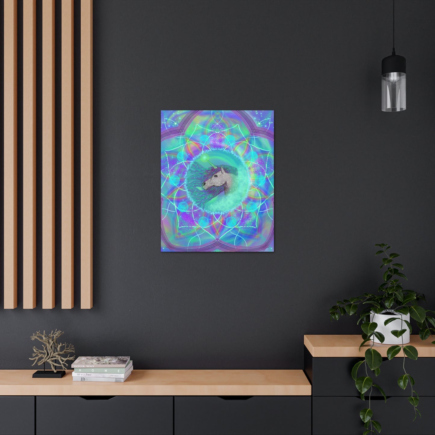 Mystic Unicorn, Canvas Art, Canvas Print, Original Art, Unique Gifts, Unicorn Lover Gift