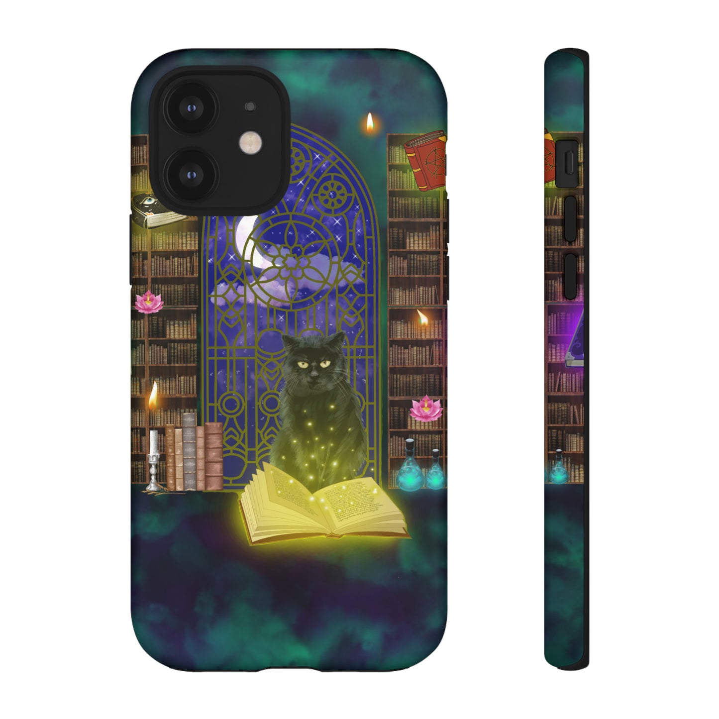 Mystic Cat Protective Phone Case, Samsung, iPhone, Pixel, all sizes