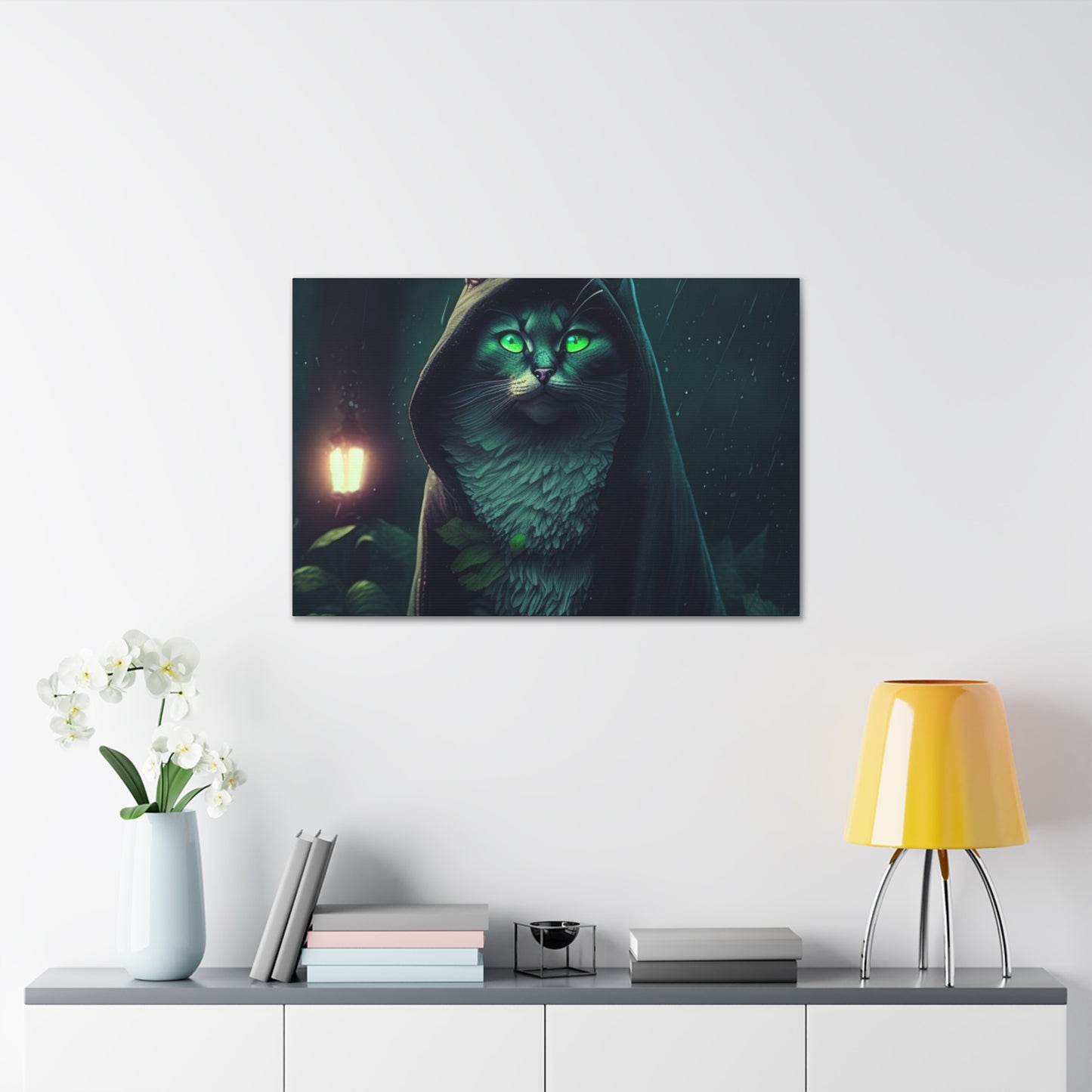 Wise Wandering Wizard, Canvas Art, Canvas Print, Wall Decor, Original Art, Unique Gifts