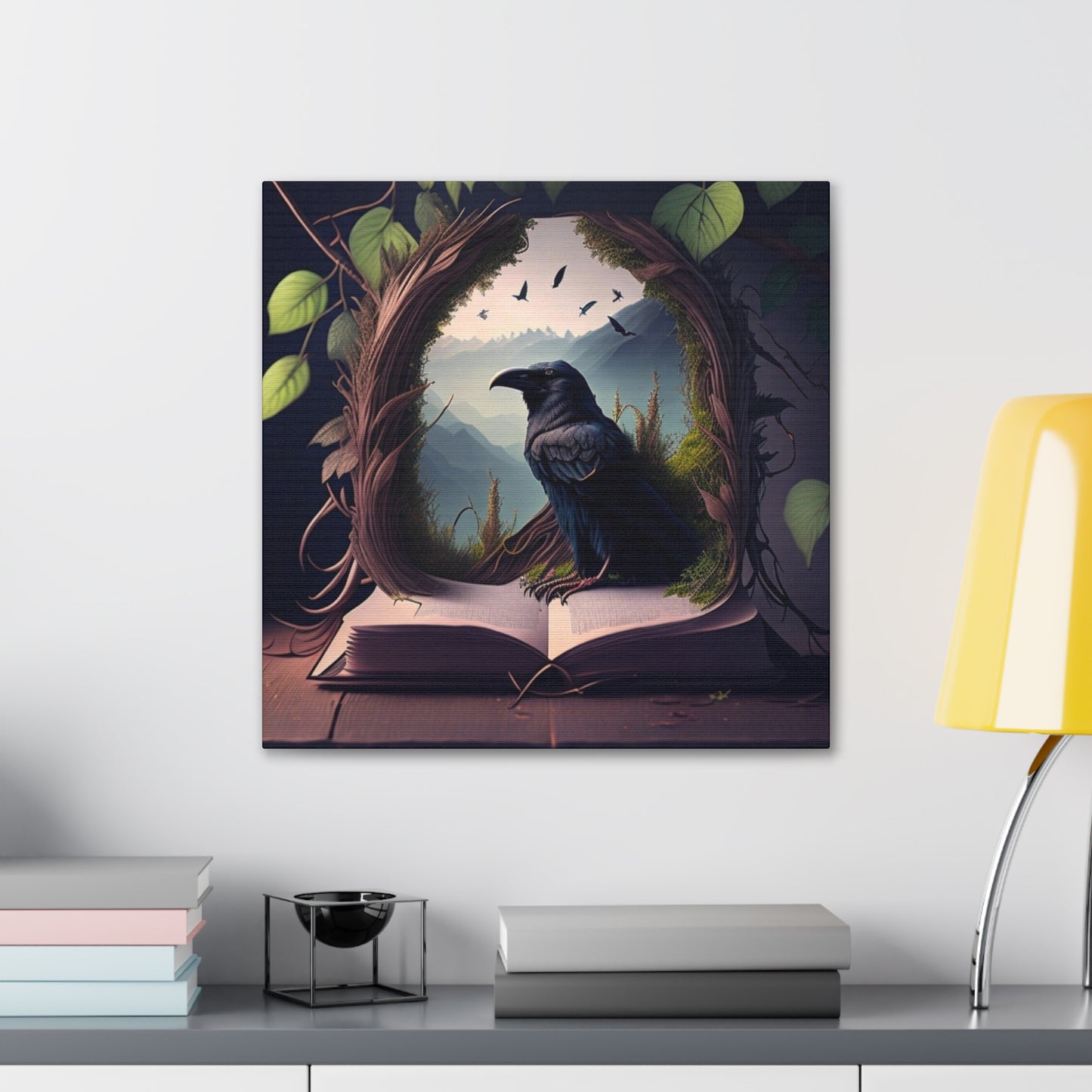 Ancient Knowledge Gaurdian, Canvas Art, Canvas Print, Wall Decor, Original Art, Unique Gifts