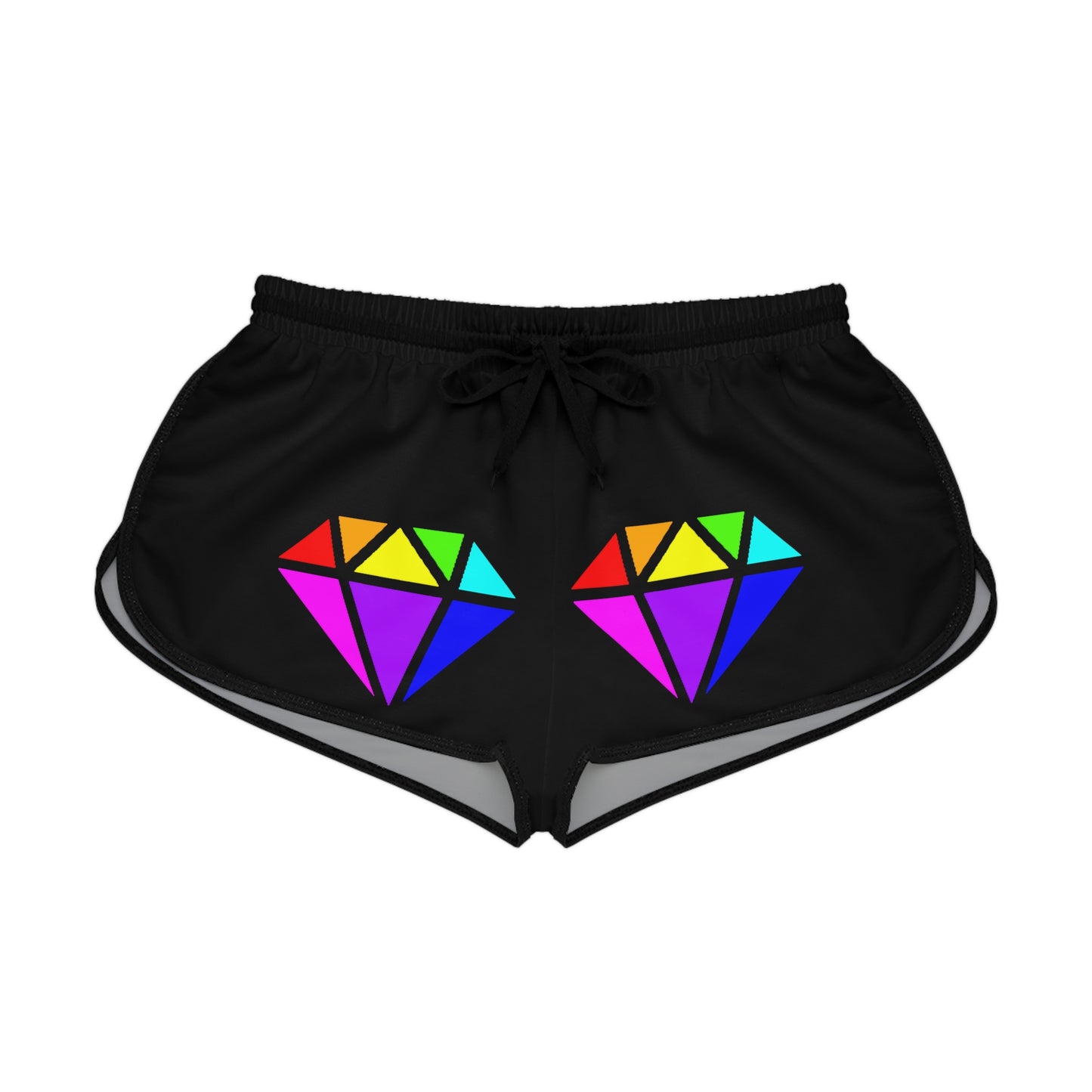 PRIDE Diamond Women's Relaxed Shorts Black