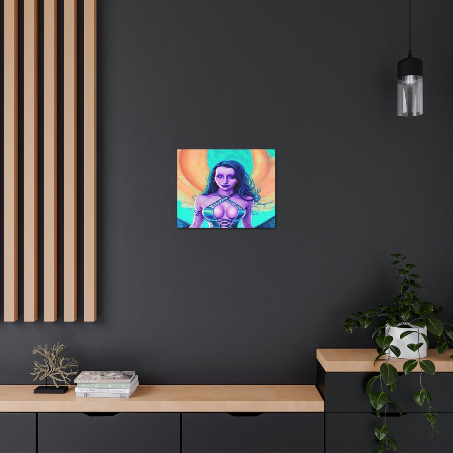 Circe, Greek Goddess Of The Sea, Canvas Art, Fantasy Art, Unique Gift, Original Art
