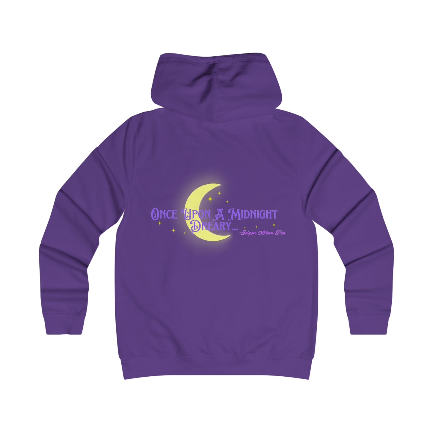 Girlie College Hoodie Edgar Allan Poe Raven Top Halloween