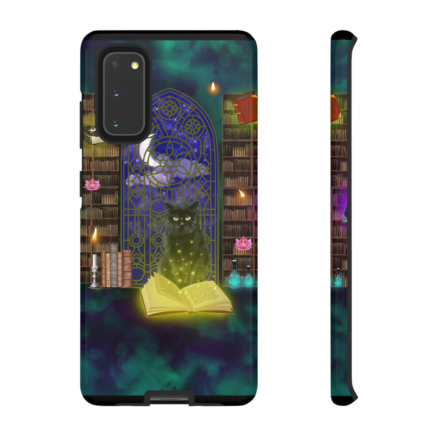 Mystic Cat Protective Phone Case, Samsung, iPhone, Pixel, all sizes