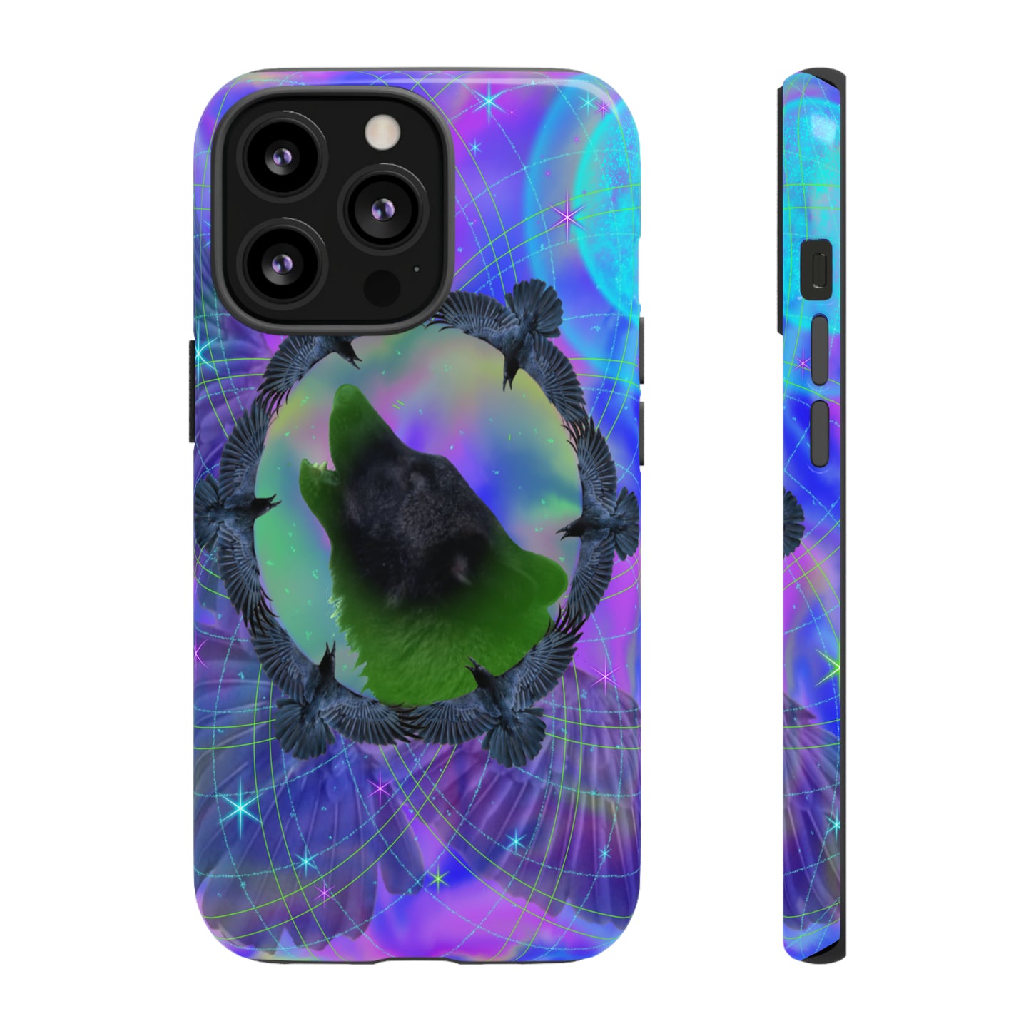 Mystic Wolf Protective Phone Case, Samsung, iPhone, Pixel, all sizes