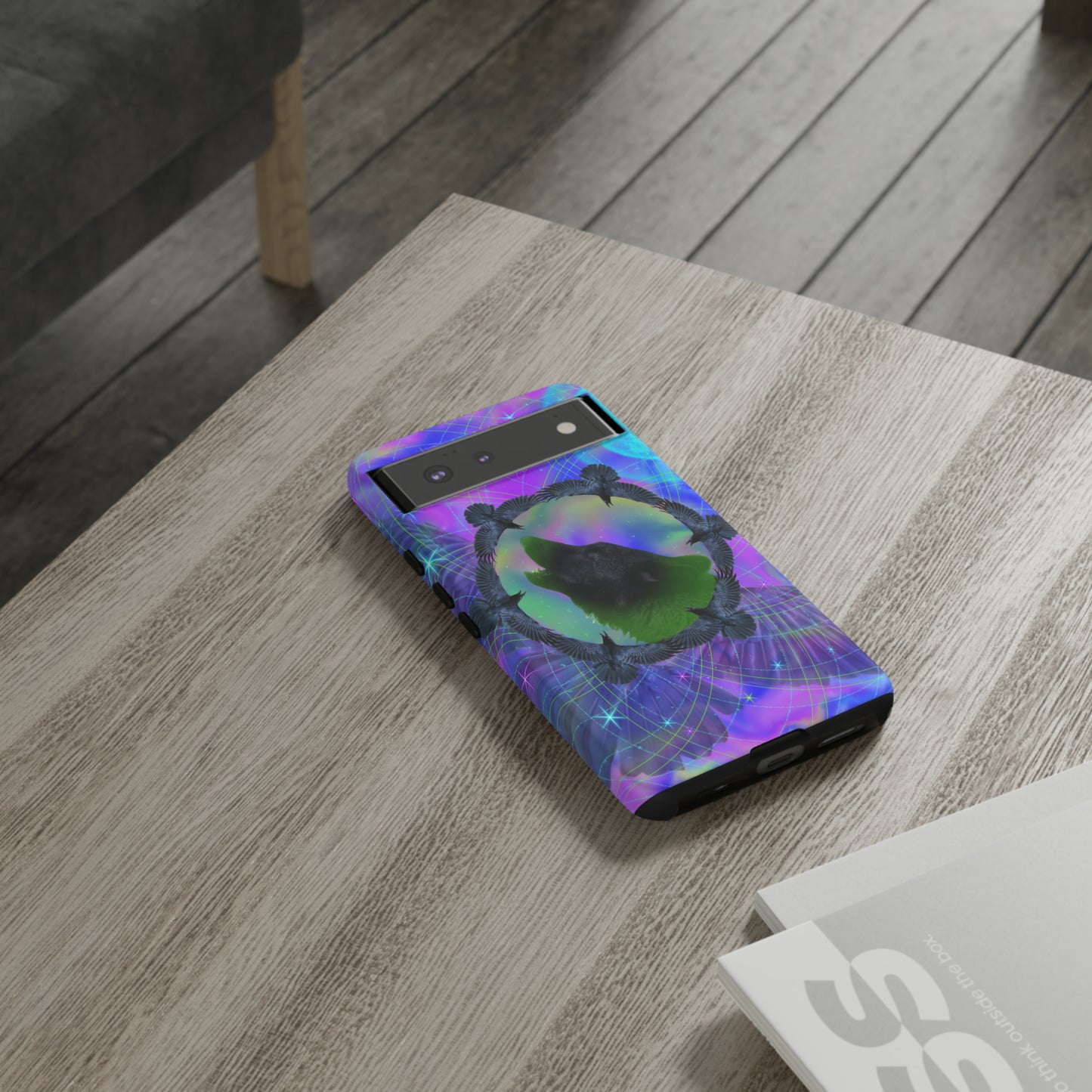 Mystic Wolf Protective Phone Case, Samsung, iPhone, Pixel, all sizes