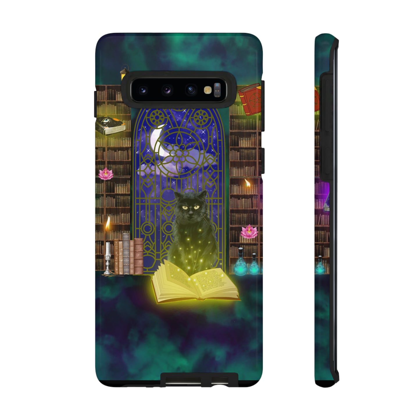 Mystic Cat Protective Phone Case, Samsung, iPhone, Pixel, all sizes