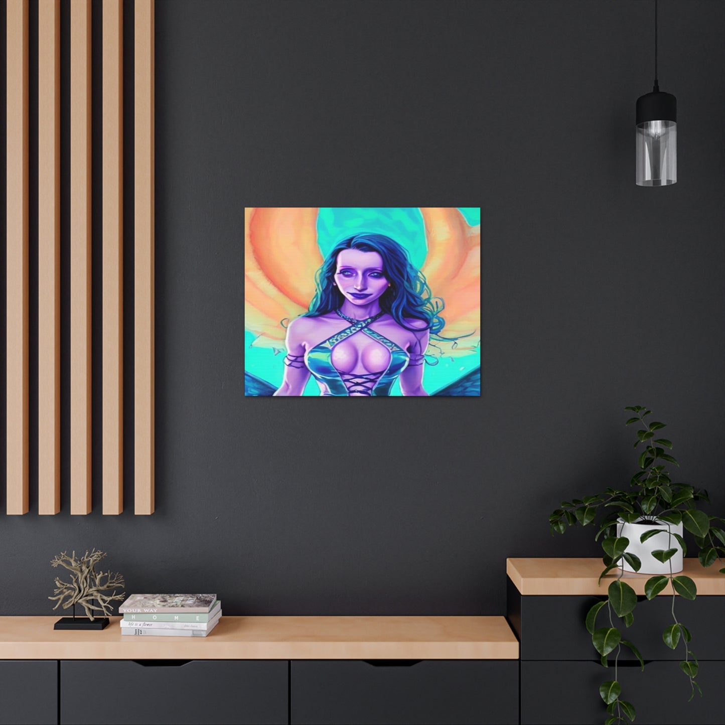 Circe, Greek Goddess Of The Sea, Canvas Art, Fantasy Art, Unique Gift, Original Art