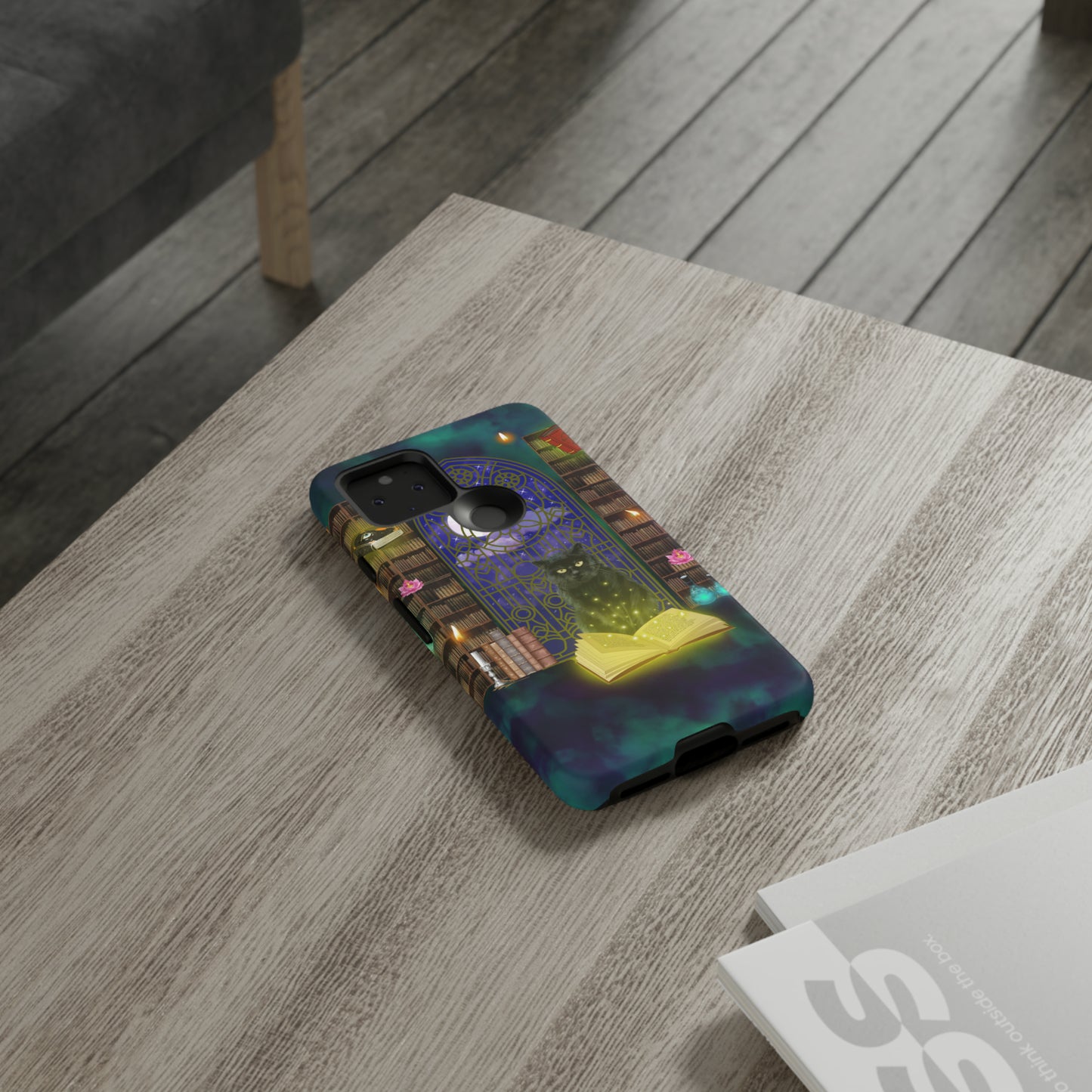 Mystic Cat Protective Phone Case, Samsung, iPhone, Pixel, all sizes