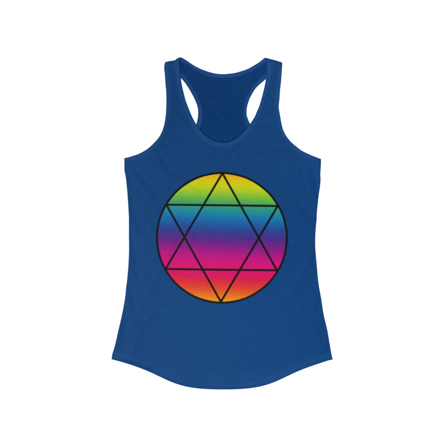 PRIDE Hexagram Women's Ideal Racerback Tank