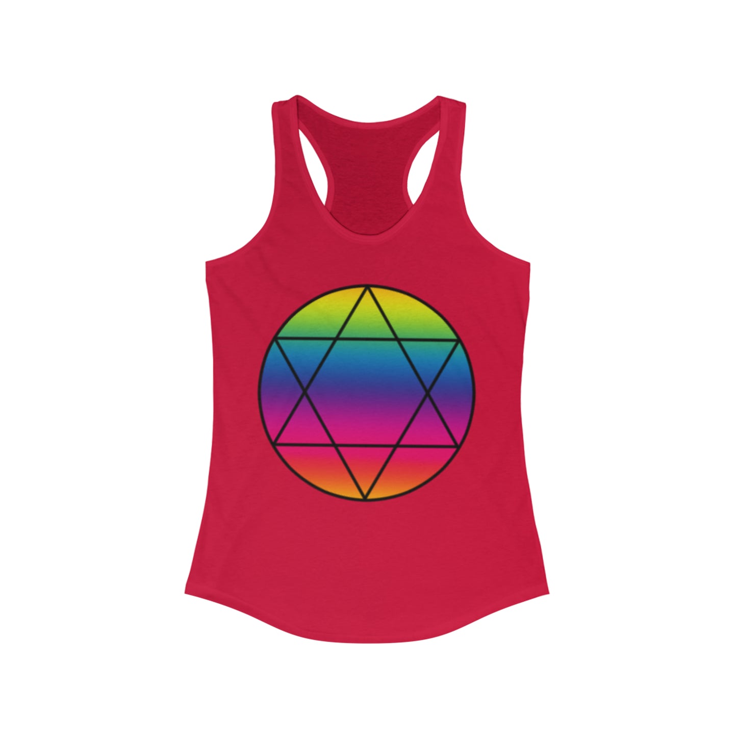 PRIDE Hexagram Women's Ideal Racerback Tank