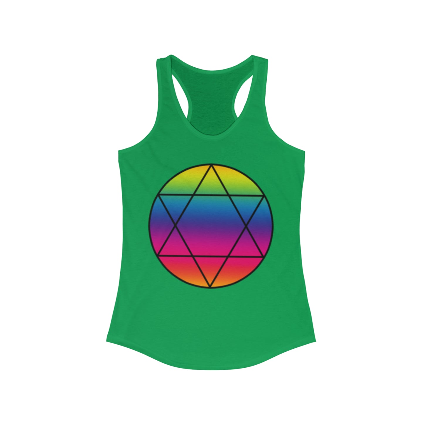 PRIDE Hexagram Women's Ideal Racerback Tank