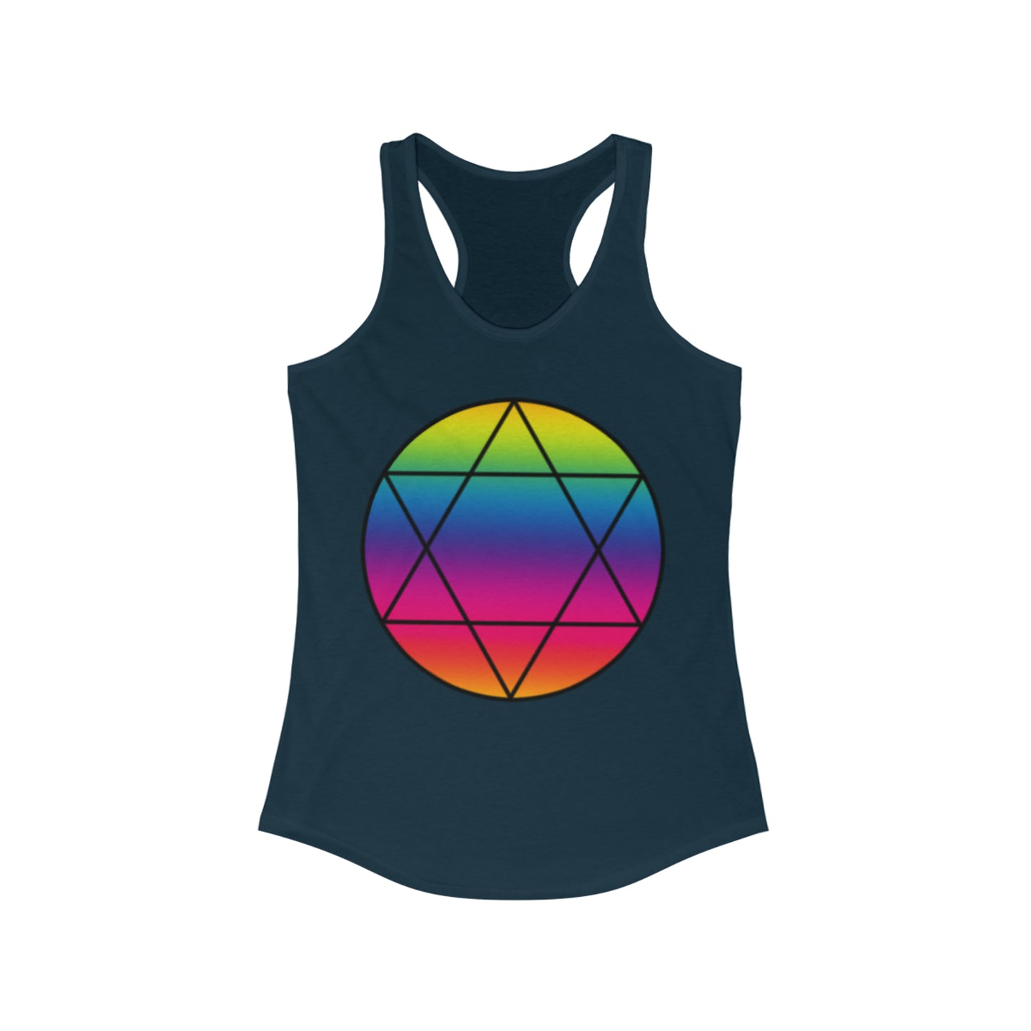 PRIDE Hexagram Women's Ideal Racerback Tank