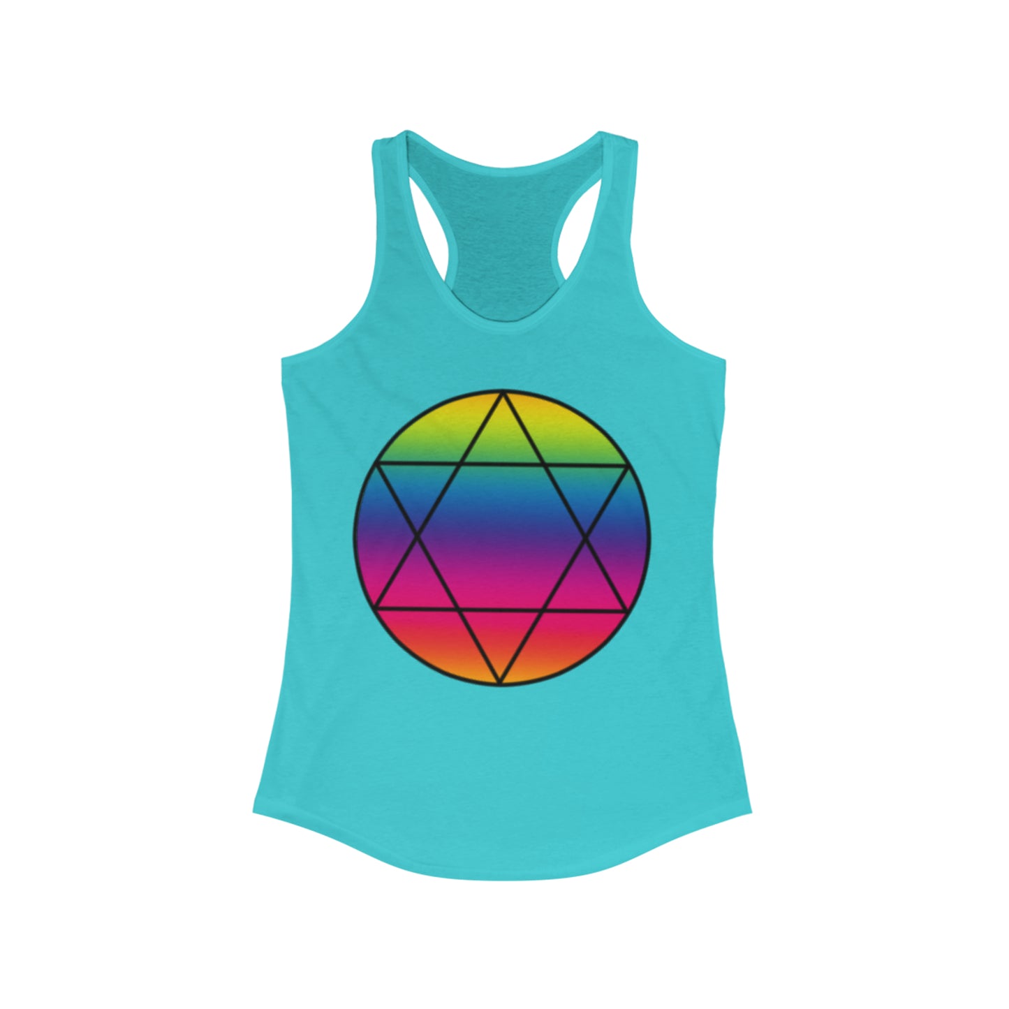 PRIDE Hexagram Women's Ideal Racerback Tank