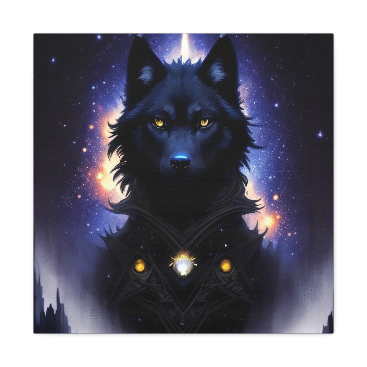 Wolf Spirit Guide, Canvas Art, Canvas Print, Wall Decor, Original Art, Unique Gifts