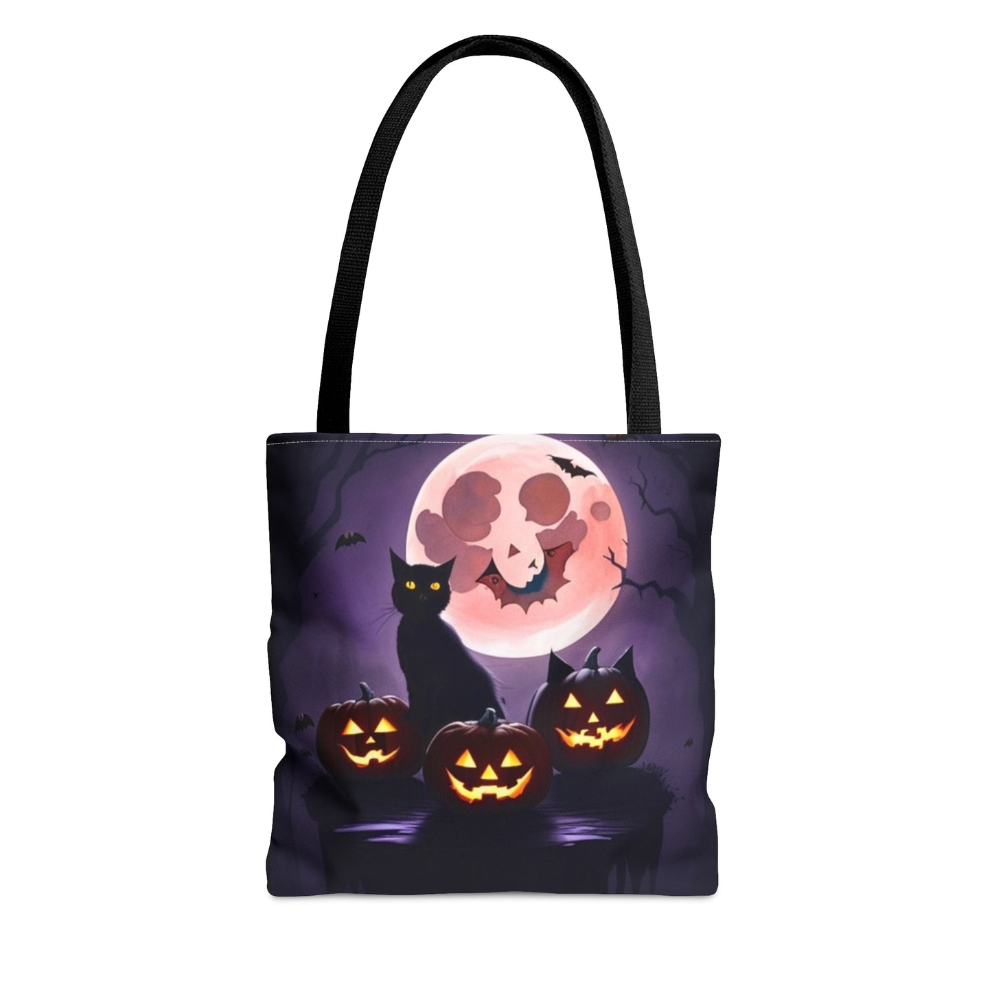 All Hallows Eve, Black Cat, Halloween Candy Tote Bag