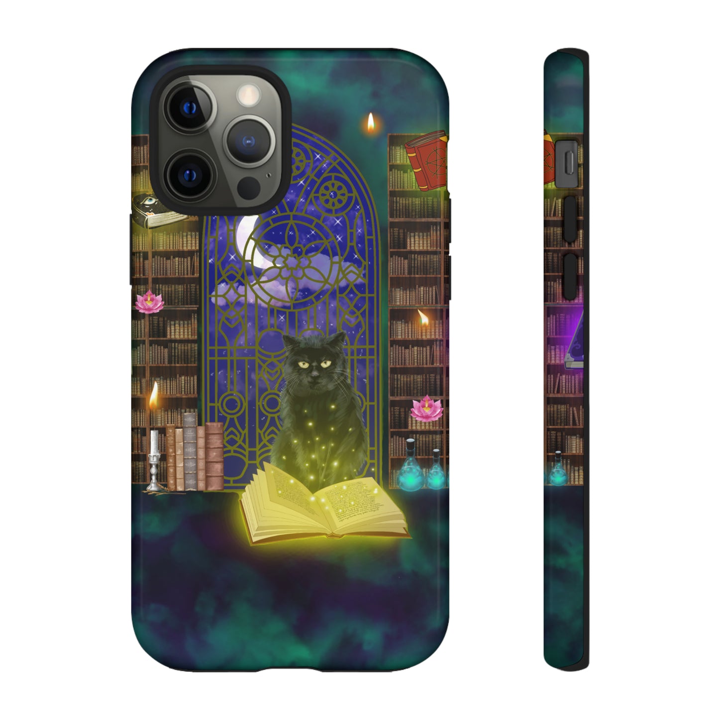 Mystic Cat Protective Phone Case, Samsung, iPhone, Pixel, all sizes