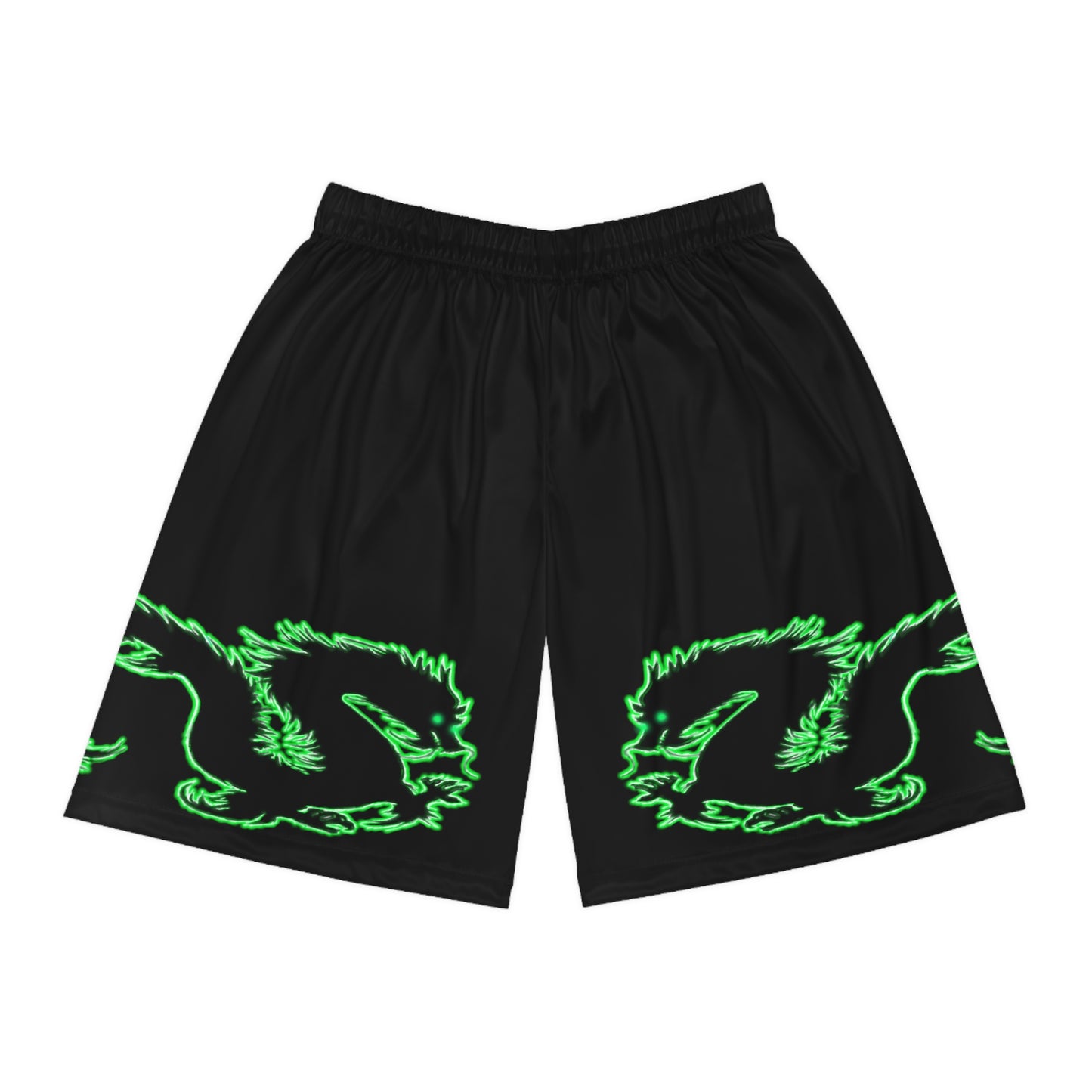 Emerald Dragon Basketball Shorts Black