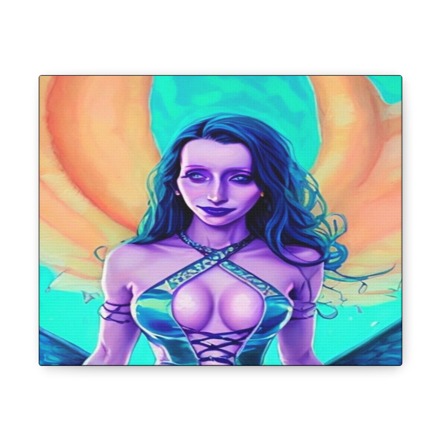 Circe, Greek Goddess Of The Sea, Canvas Art, Fantasy Art, Unique Gift, Original Art