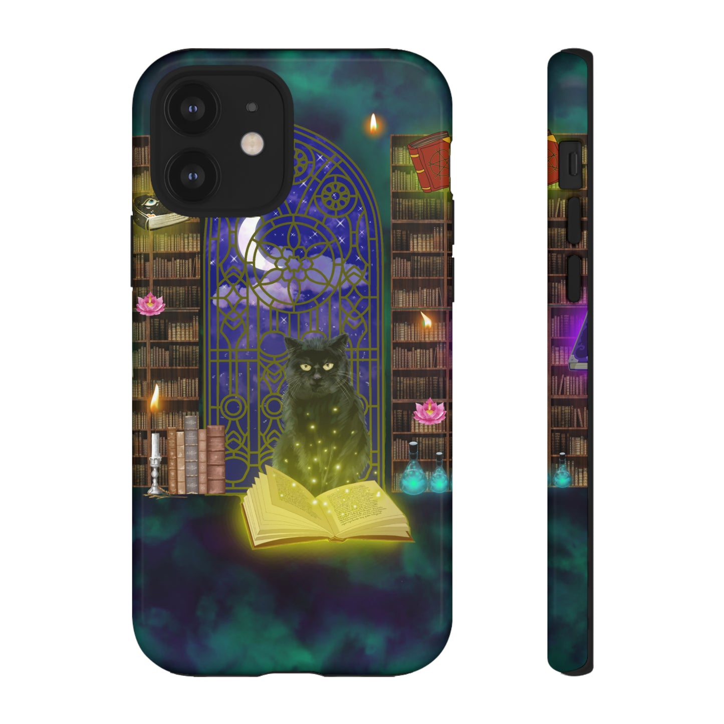 Mystic Cat Protective Phone Case, Samsung, iPhone, Pixel, all sizes