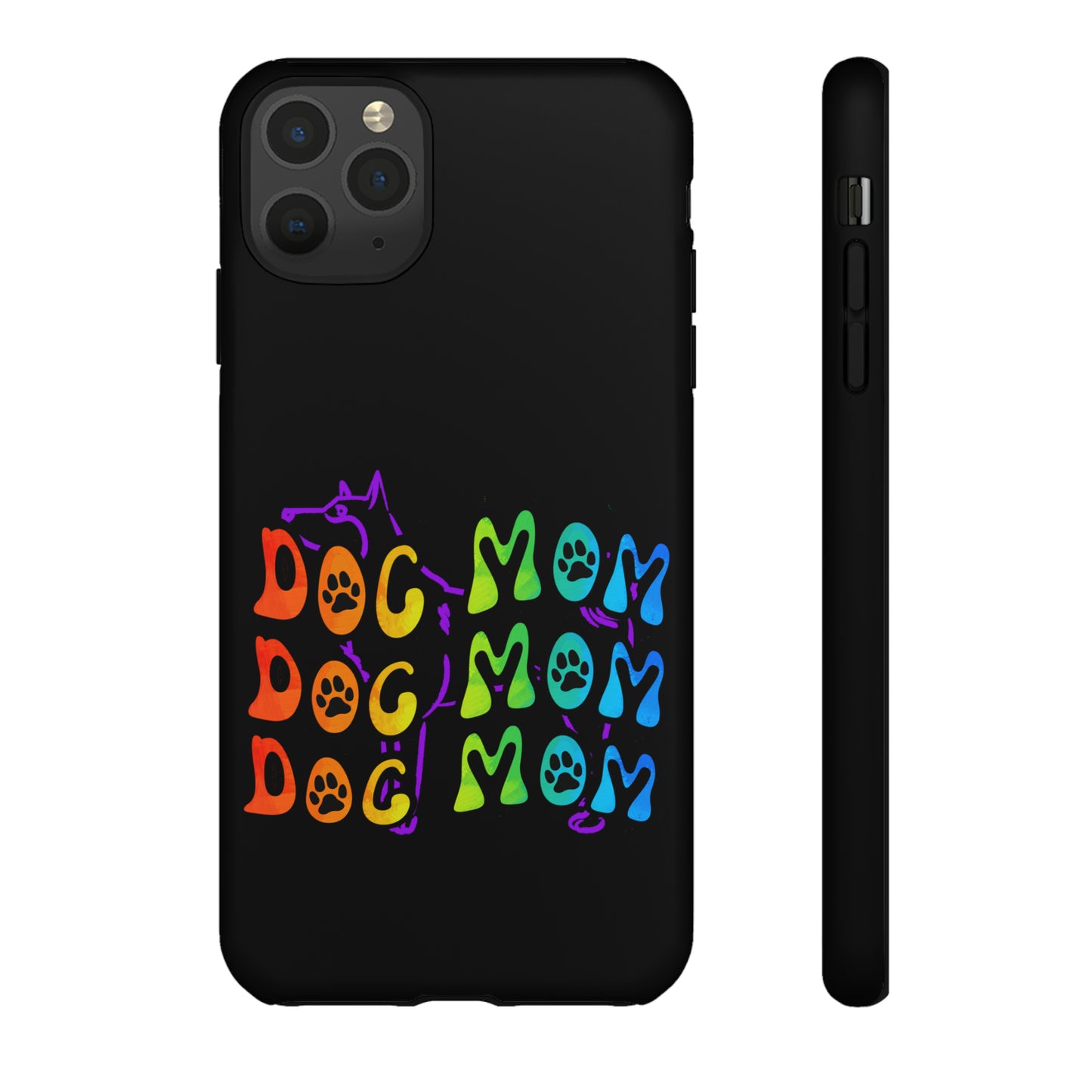 Dog Mom Protective Phone Case, Samsung, iPhone, Pixel, all sizes